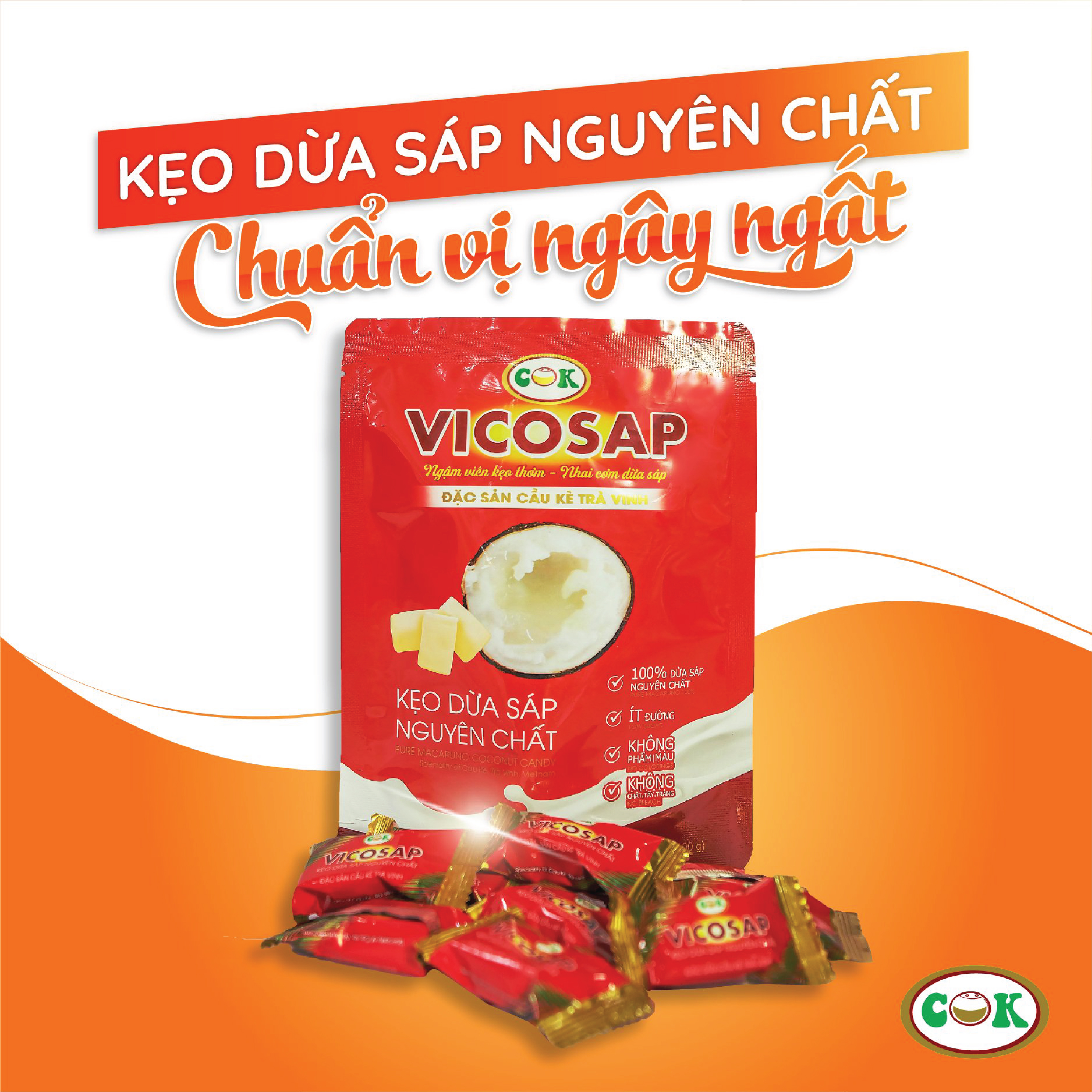 Kẹo Dừa Vị ( Nguyên Chất)