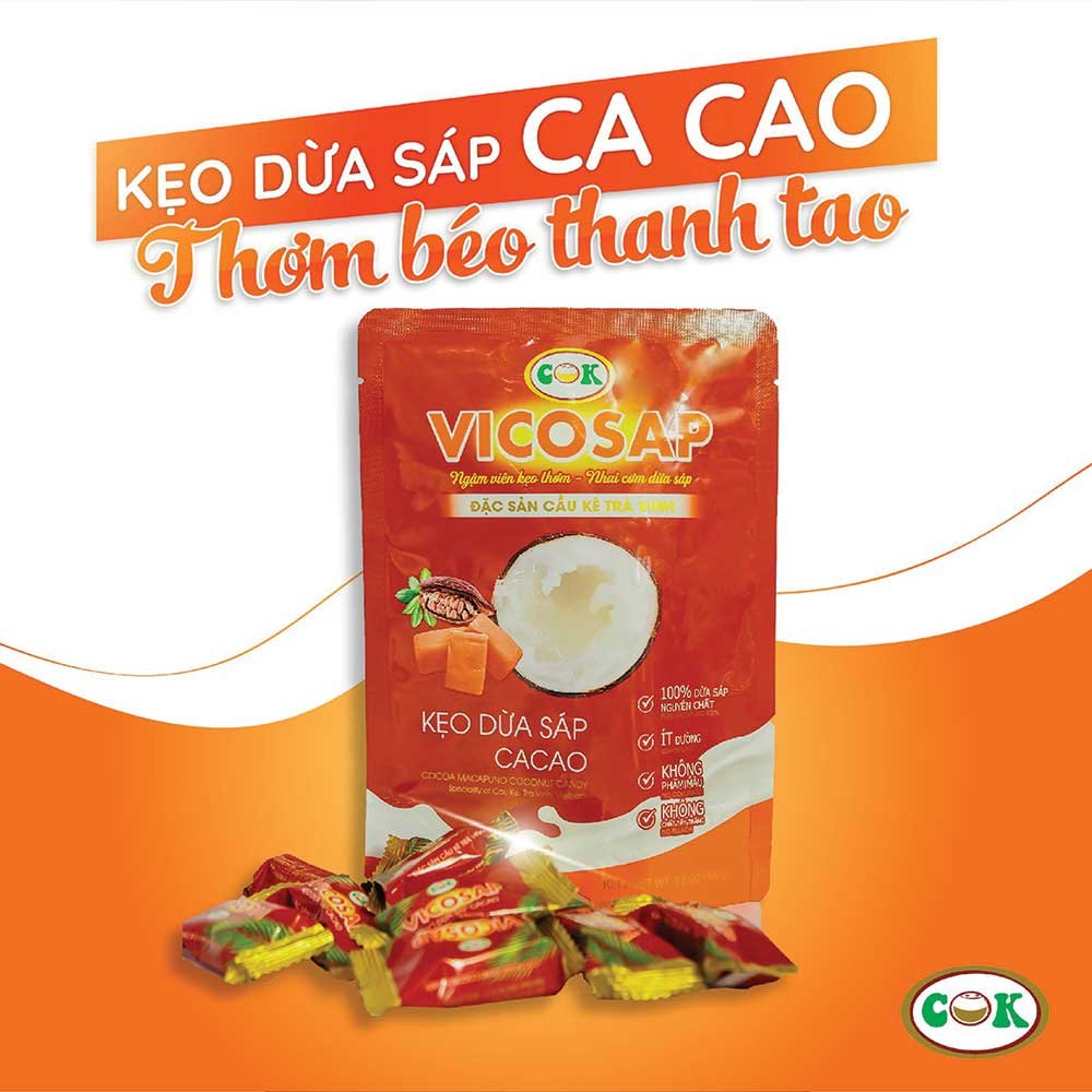 Kẹo Dừa Vị (Cacao)