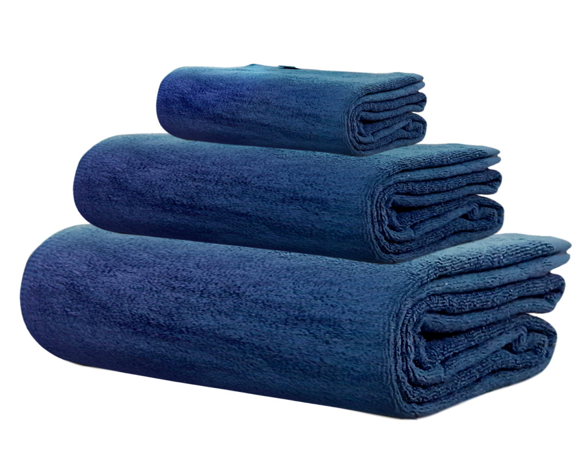 Bộ 3 Khăn tắm, khăn gội, khăn mặt bestke 100% cotton màu sắc như hình, 580g/bộ